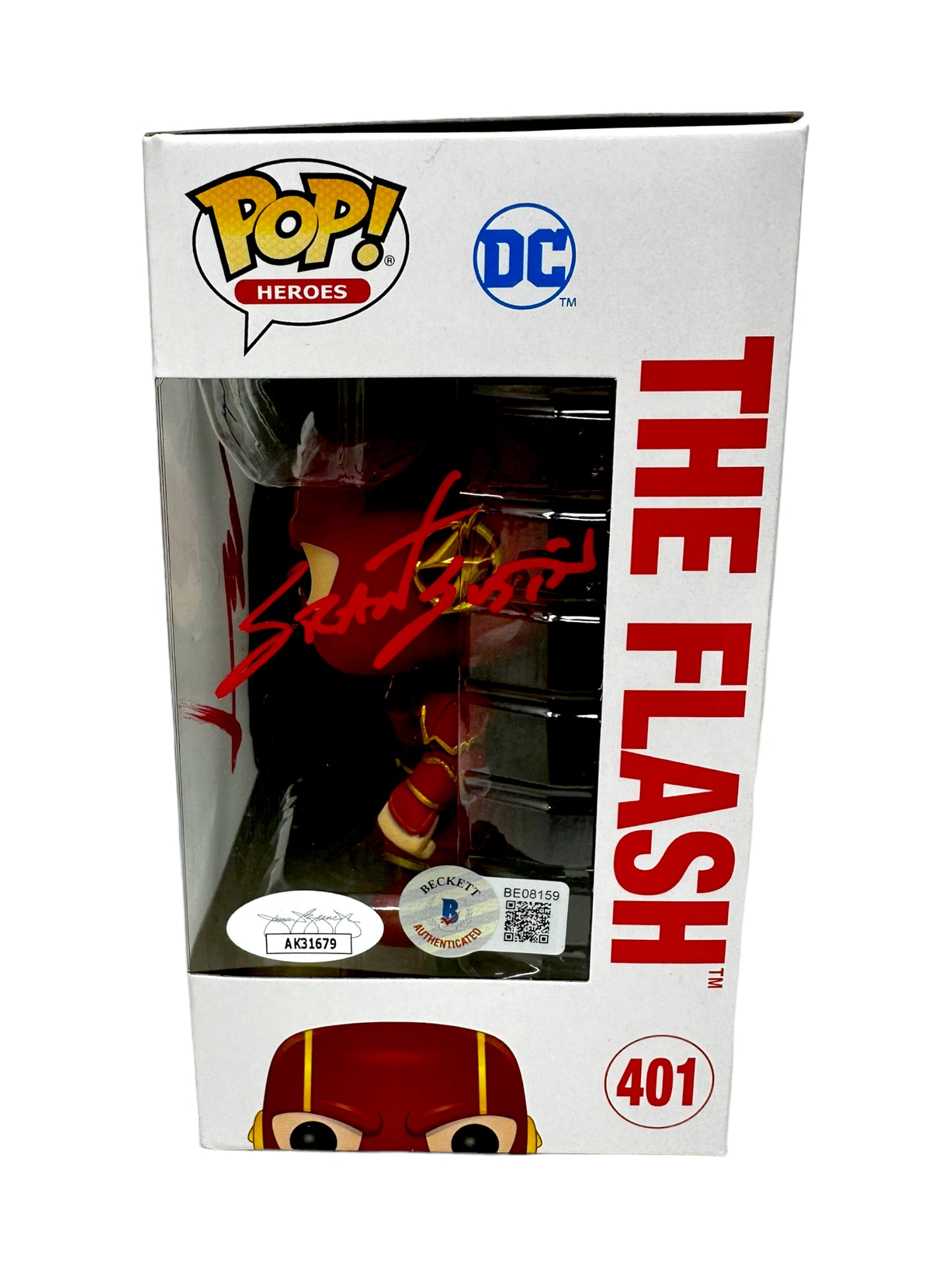 2021 The Flash 401 Dual Autographed X Ezra Miller / Grant Gustin JSA & Beckett COA