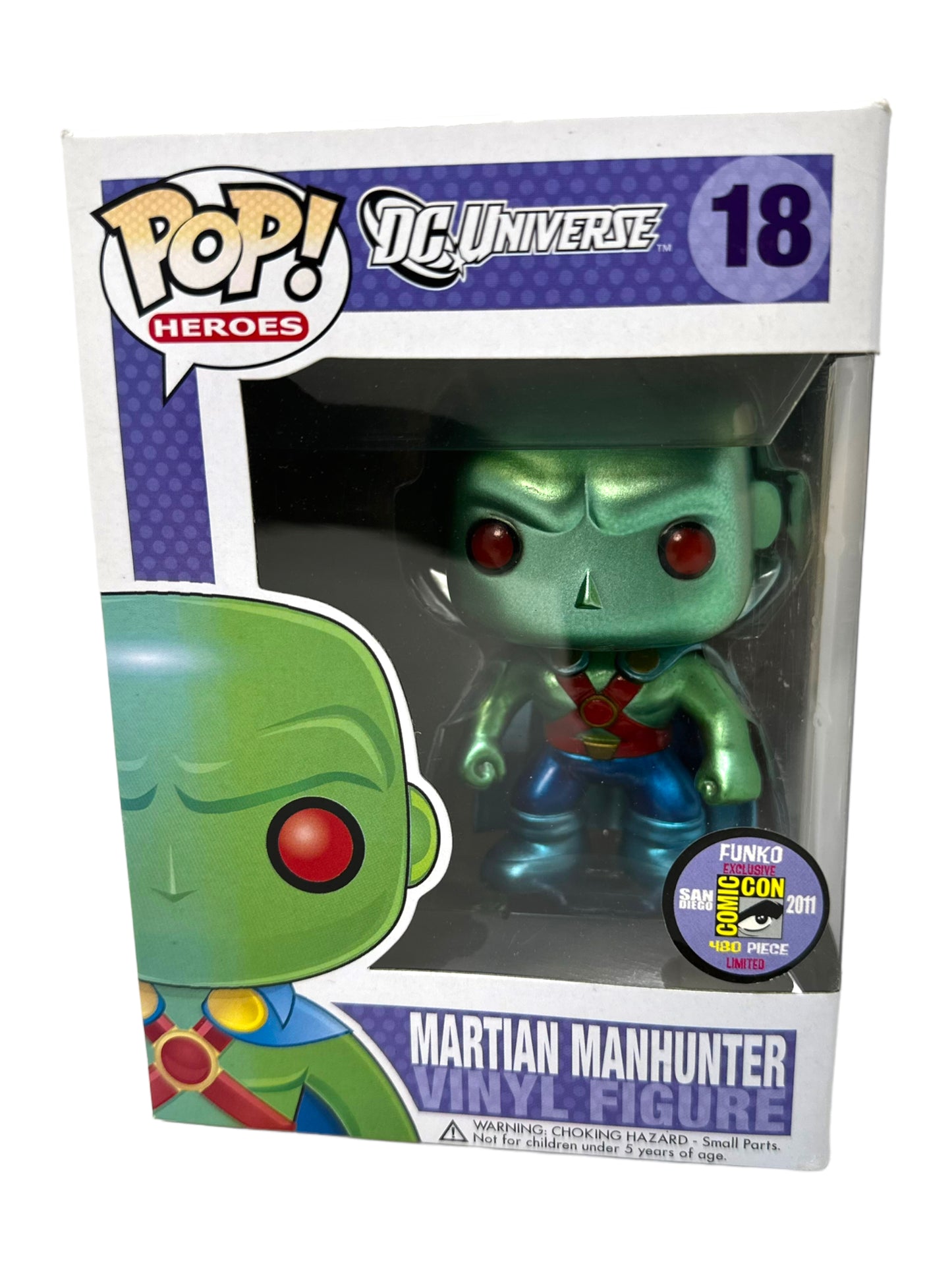 Sold 2011 SDCC 480 PCs Metallic Martian Manhunter