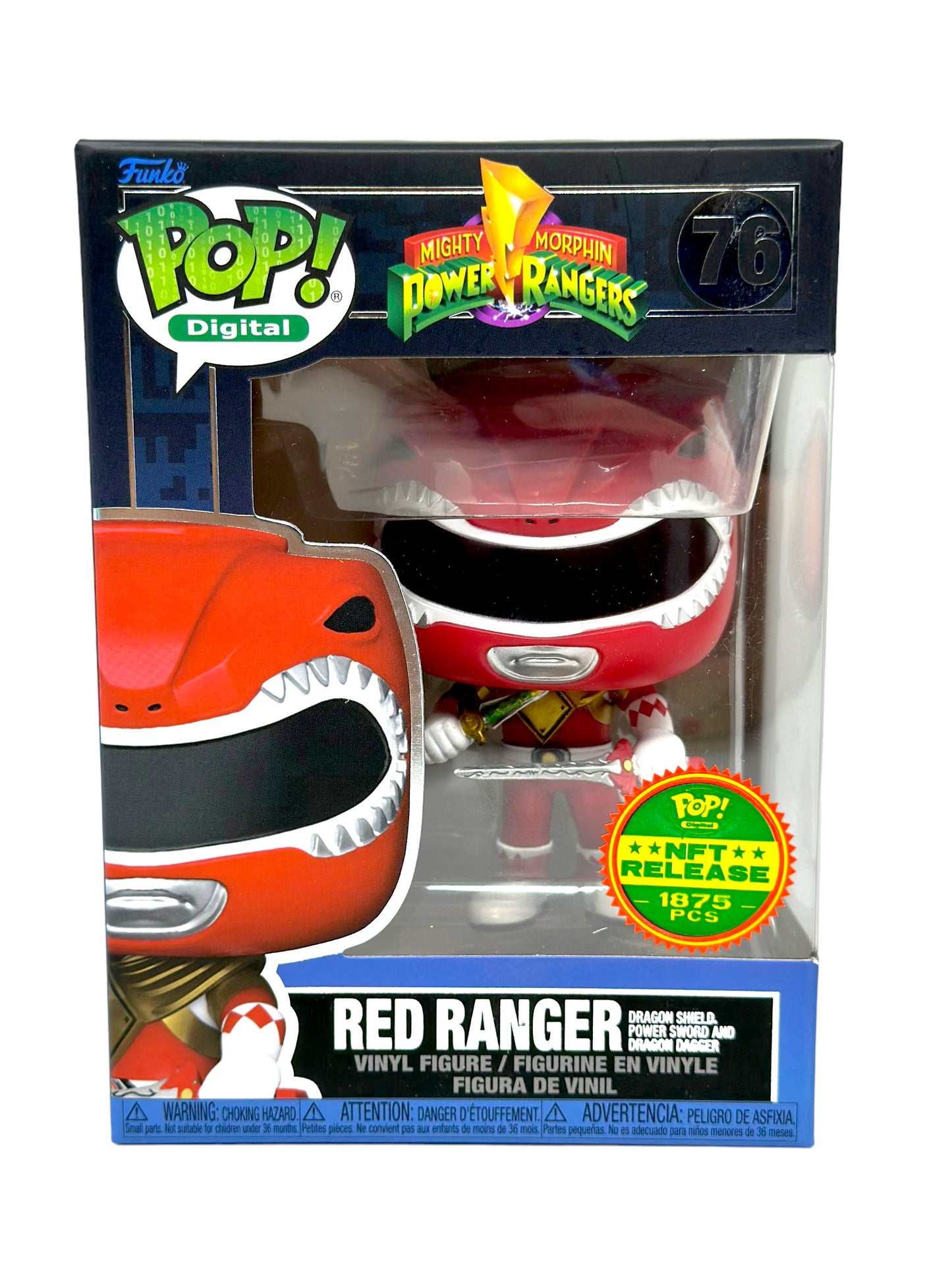 Sold 2022 NFT Red Ranger 76 LE 1875