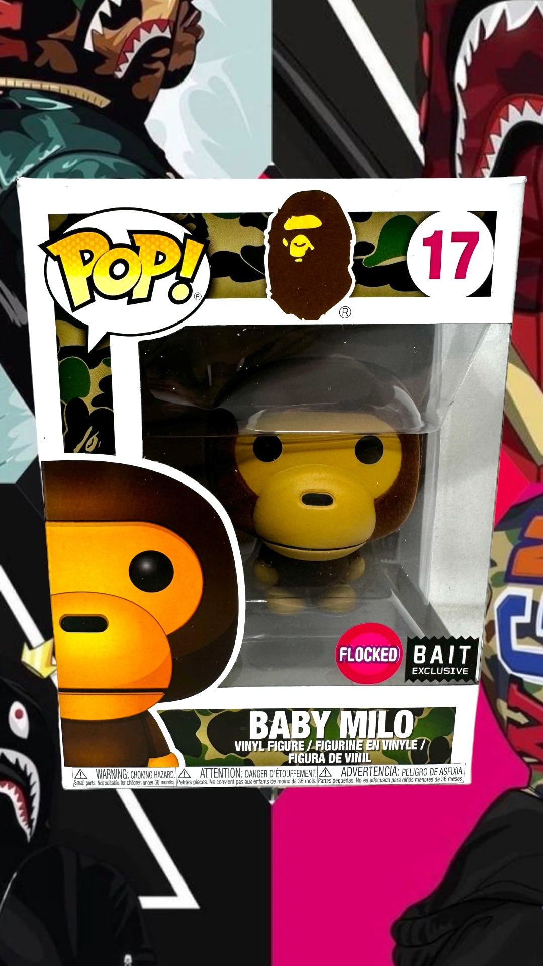 2018 Bait Exclusive Bape Baby Milo Flocked 17
