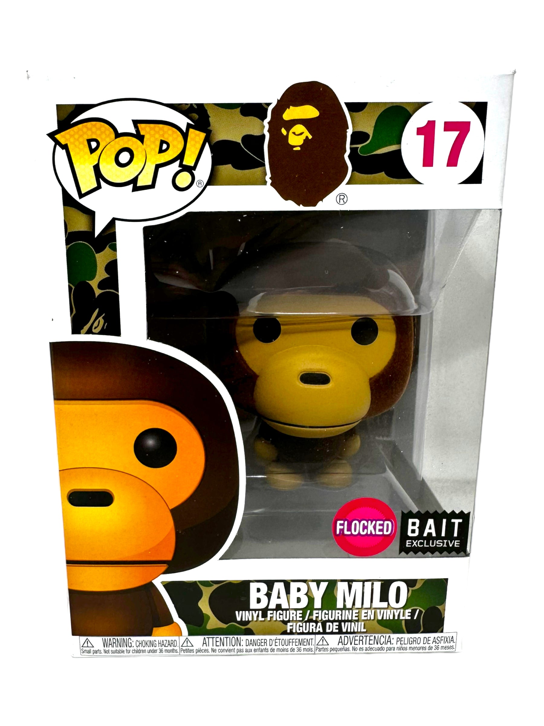 Funko Pop! Bape Bait Exclusive Baby Milo top #18 Rare Collectible (w/ Protector)