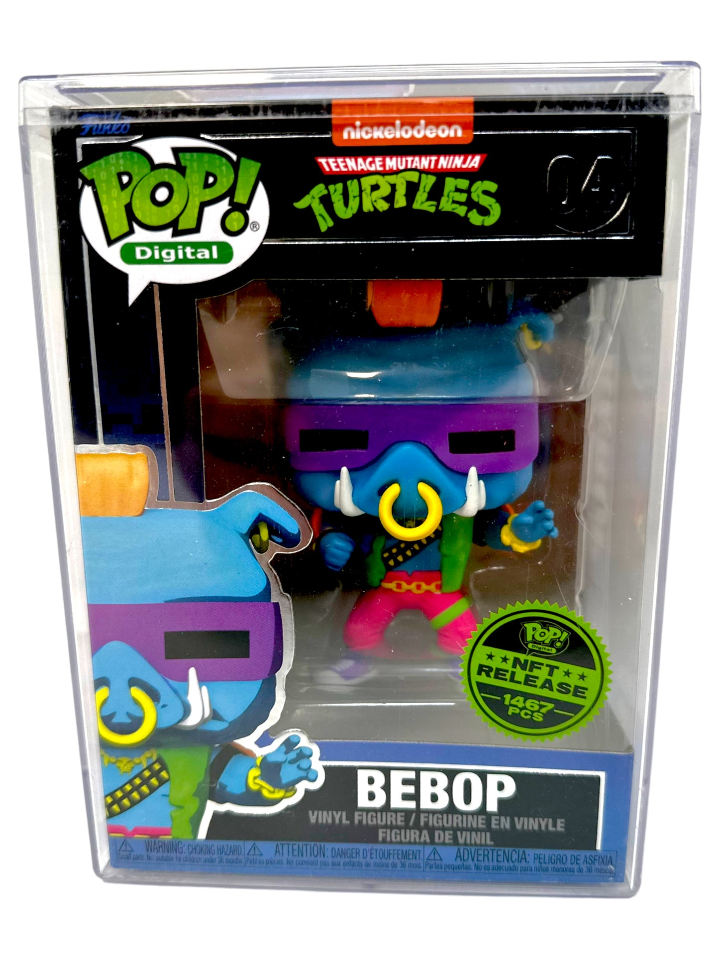 Sold Funko Pop NFT #04 TMNT Bebop Black Light Legendary LE 1467