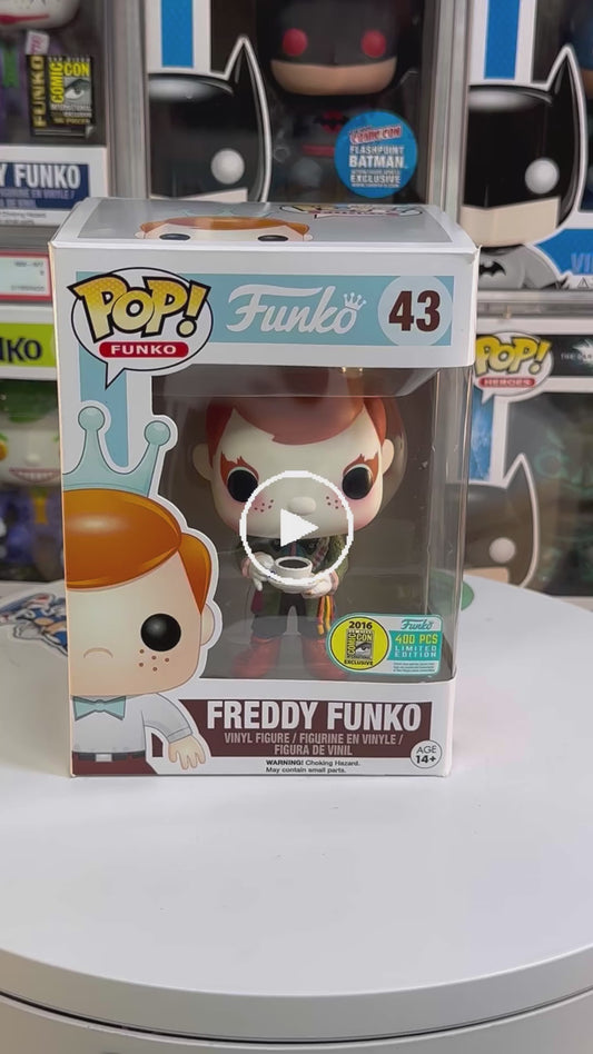 Sold 9/25 2016 SDCC Freddy Funko as Mad Hatter w/ Chronosphere LE400