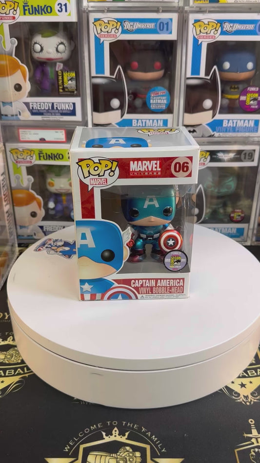 Sold - 2011 SDCC Captain America 06 Metallic LE 480