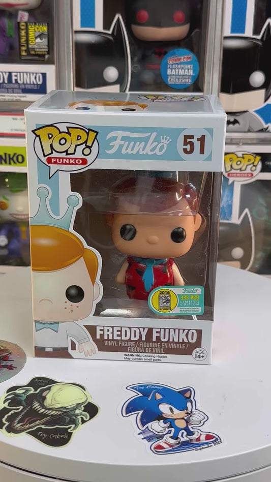 Sold 2016 SDCC Freddy Funko Fred Flintstone LE333